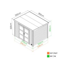 Abri NICIA modern - 6,2 m²