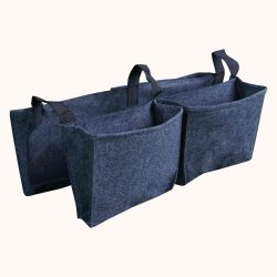 Balconnière 4 sacs gris en feutre géotextile - Bag 4 Plant